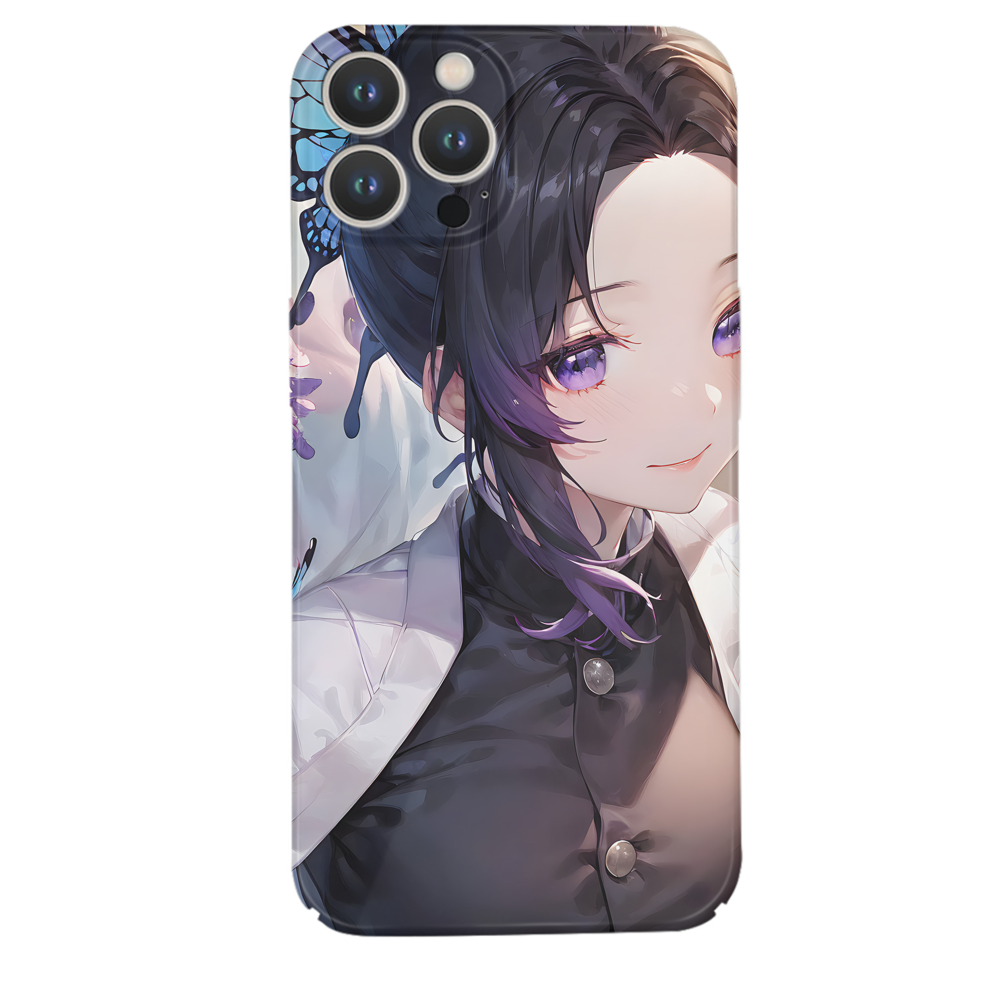 （画像用） 鬼滅の刃（きめつのやいば）蟲柱-胡蝶 しのぶ／こちょう しのぶ Kochou Shinobu 【iPhone 14シリーズ対応】ハードケース